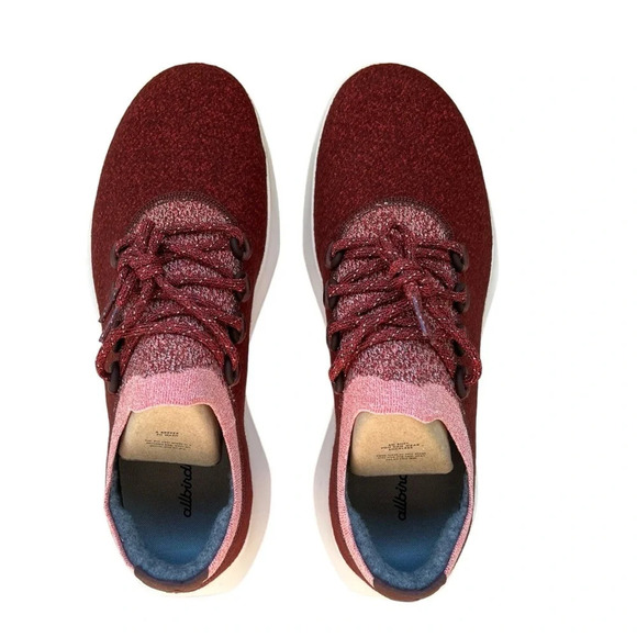 Allbirds Wool Dasher Mizzle Low Sneakers Red Mens 13.5 NWOB Classic Fall Casual - Picture 3 of 7